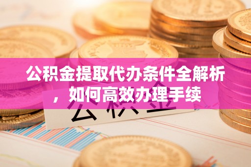 通江公积金提取代办条件全解析，如何高效办理手续