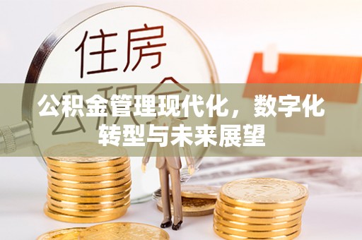 通江公积金管理现代化，数字化转型与未来展望